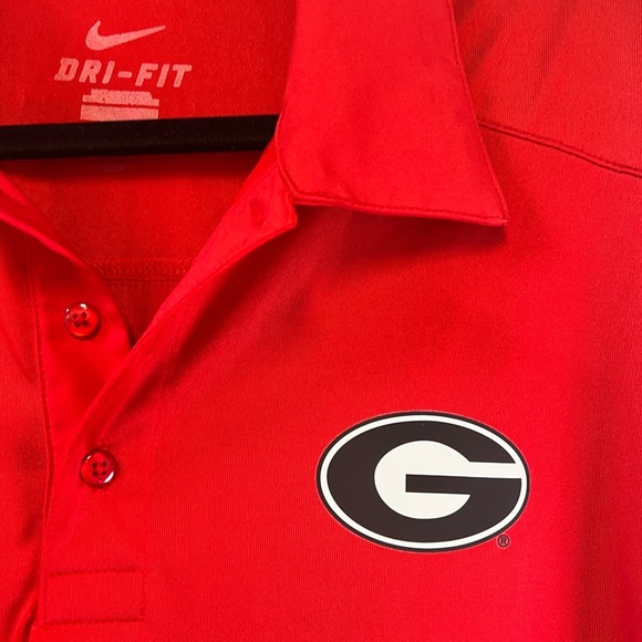 Nike Red Dri-FIT Men's Polo Shirt Georgia Bulldogs Size L - Picture 2 of 5